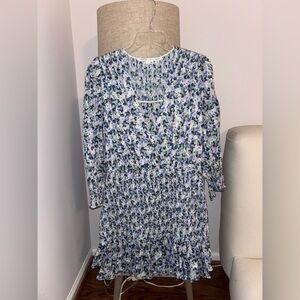 Veronica Beard Blue and Green Patterned Top